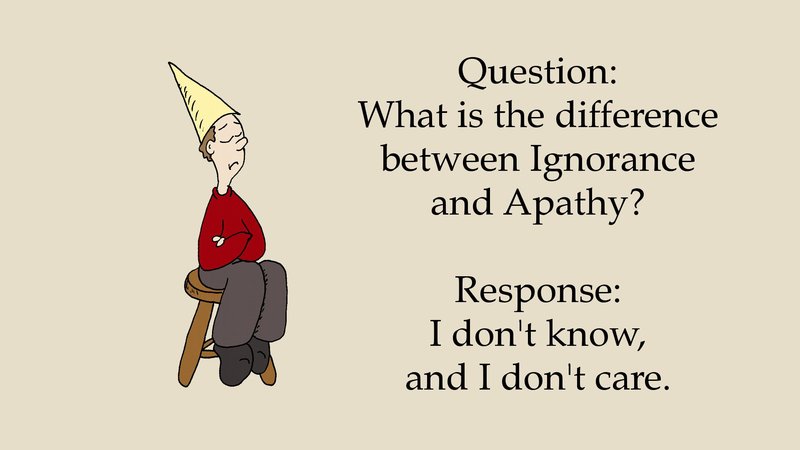 Ignorance and Apathy, Churlish (illustration by Geoff Draper)